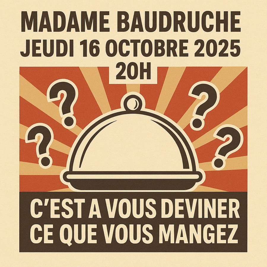 Menu surprise 16 Octobre 2025